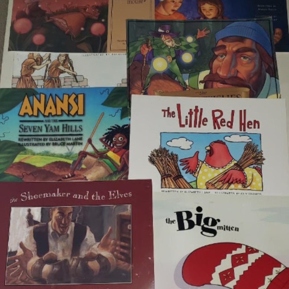 Lot of 8 Children’s Books - Waterford Early Reading Folklore & Fables